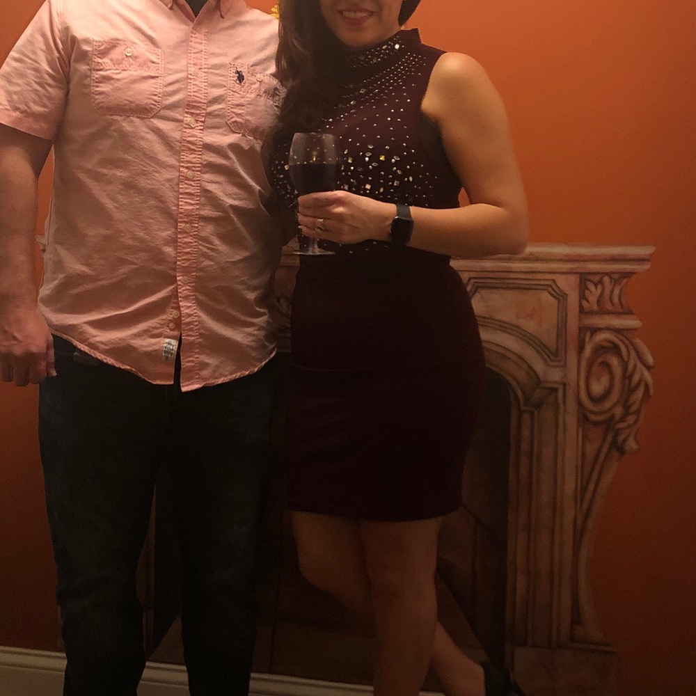 Color is Burgundy